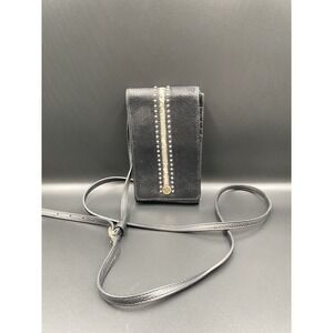 Brighton Pretty Tough Phone Organizer Black Leather.
